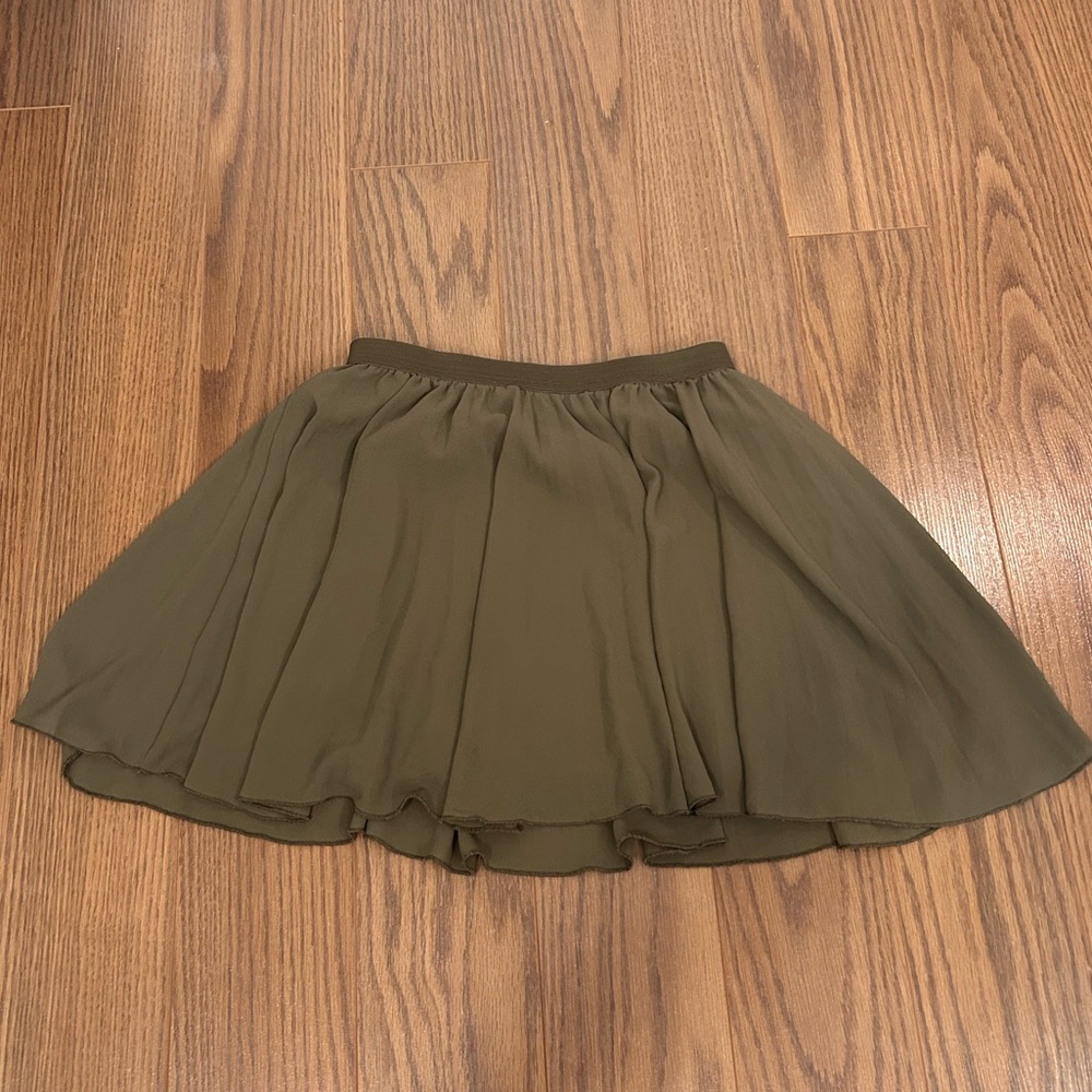 Harlow grey/green mini skirt